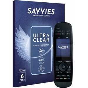 Savvies - Screenprotector voor Logitech Harmony Ultimate - Folie Beschermfolie transparant (6 Stuks)