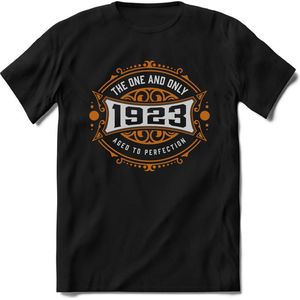 1923 The One And Only | Feest Kado T-Shirt Heren - Dames | Goud - Zilver | Perfect Verjaardag Cadeau Shirt | Grappige Spreuken - Zinnen - Teksten |