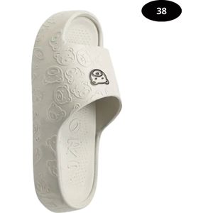 Bovista Badslippers Dames & Heren - Comfortabel - Flip Flops - Sauna - Zomer - Grijs - Maat 36