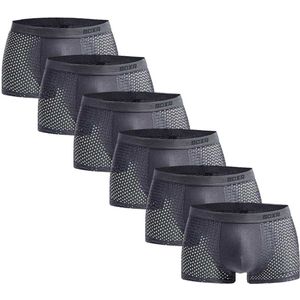 BOXR Boxershort Heren 6 Pack - Bamboe Ondergoed Heren - Duurzaam & Ademend - Zijdezacht - Perfecte Pasvorm - Ondergoed Heren - Onderbroeken Heren - Ideaal voor Dagelijks Gebruik & Sport - Maat S
