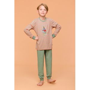 Woody Jongens-Heren Pyjama multicolor streep - maat 074/9M