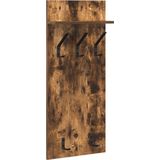 vidaXL - Wandgemonteerde Kapstok - Gerookt Eiken - 90 x 40 x 10 cm