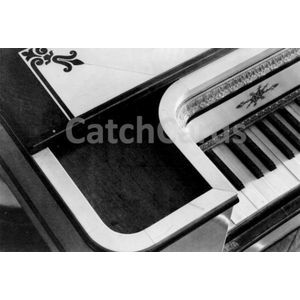 Alain Ceccaroli - Piano Roquetaillade - Vintage dubbele kaarten - Zwart-wit - Set van 10 kaarten met eco-katoen enveloppen