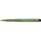 Faber-Castell tekenstift - Pitt Artist Pen - brush - permanent olijfgroen - FC-167467