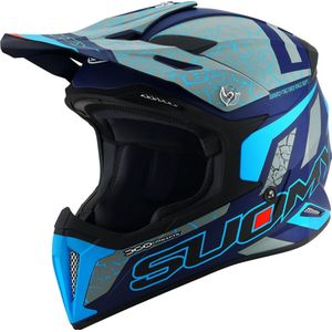 Suomy - X-Wing - Crosshelm - Grijs Blauw - Polycarbonaat
