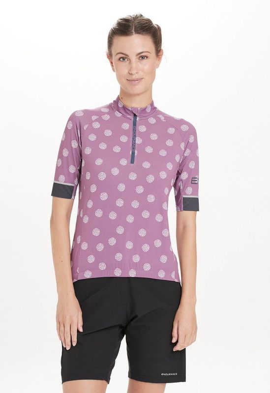 ENDURANCE Tricot 'Jetti'  lila / zwart / wit