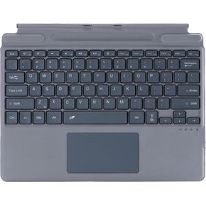 Toetsenbord geschikt voor Microsoft Surface Pro 9/10/11/Pro X - QWERTY - Bluetooth Toetsenbord Cover - Met Touchpad en Toetsenbord Verlichting - draadloos toetsenbord - QWERTY - Grijs