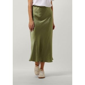 Notre-V Satin Skirt Rokken Dames - Groen - Maat XL