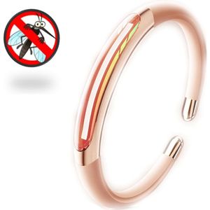 Anti-Muggen Armband met Essentiële Olie – Draagbare Muggenwerende Polsband Zonder DEET | Voor Kinderen & Volwassenen – Outdoor Muggenbeschermer, Insectenwerend, Tegen Steekmuggen-ROZE