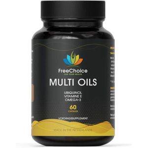 FreeChoice - MultiOils - met Ubiquinol, Vitamine E en Omega-3 - 60 capsules