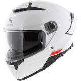 MT Thunder 4 SV Integraal helm solid glans wit L - Motorhelm Scooterhelm