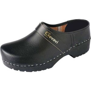 Gevavi 1550/00 Zwart PU Gesloten Schoenklompen Uniseks