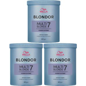 Wella Blondor Multi Blonde Lightening Powder Triple Pack - 3x800gr