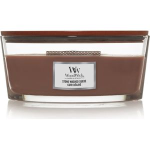 WoodWick Stone Washed Suede Ellipse Candle