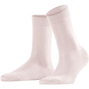 FALKE Cotton Touch zacht zonder motief zomer elegant fijn hoge kwaliteit ondoorzichtig mid-rise comfortabel Katoen Roze Dames sokken - Maat 39-42