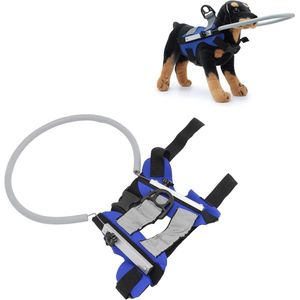 Huisdier lichtgewicht reflecterend anti-botsings hondenharnas voor blinden (Blauw S)