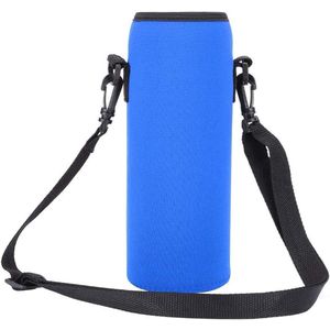 Beschermhoes voor waterflessen - warmte-isolatie - handig voor het dragen van flessendeksels - geweldige bescherming voor buiten (blauw)