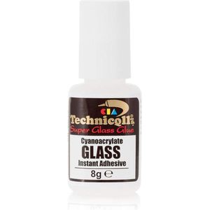 Technicqll Glaslijm C-355 voor Glas. Emaille, Keramiek en Kunststof | 8g | Binnenspiegel | achteruitkijkspiegel
