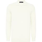 Felix Hardy - Gebreide Polo Trui - Ecru - 100% Katoen - Heren