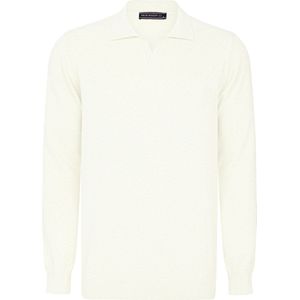Felix Hardy - Gebreide Polo Trui - Ecru - 100% Katoen - Heren