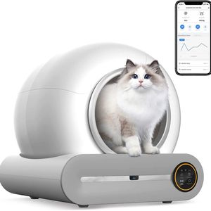 Petlovers - Automatische Kattenbak - Zelfreinigend - App-bediening - WIFI
