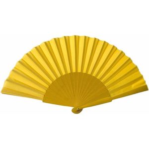 Spaanse waaier - Flamenco - XL - geel - bij jurk