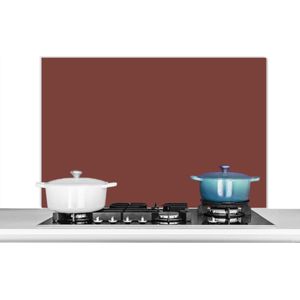 Spatscherm keuken 100x65 cm - Kookplaat achterwand Palet - Rood - Interieur - Muurbeschermer - Spatwand fornuis - Hoogwaardig aluminium