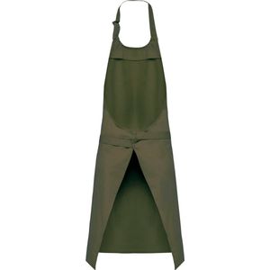 Schort/Tuniek/Werkblouse Unisex One Size Kariban Light khaki 100% Katoen