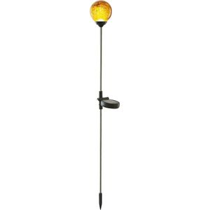 Star Trading Solar grondspies Roma, padverlichting, LED, buiten, amber, schemersensor, 68 cm