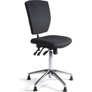 Workliving Werkstoel C Comfort Hoog - Alu onderstel - Glijdoppen - (N)EN 1335 - Baliestoel - Kassastoel