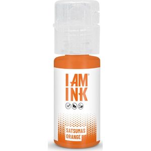 I AM INK - Satsumas Orange 10ml | Premium Professionele Tattoo Inkt | Reach & Vegan | Stick en Poke | Handpoke Tatoeage Inkt | Tattoo set | PMU | Permanente Make-up | Geschikt voor Machine Cartridges & Needles | Liner | Shader