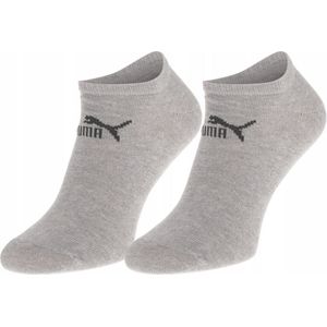 Puma - Unisex - Maat 39 - 42 cm - Korte Sokken voor Heren/Dames - Sport - Sneaker - ( 3 - pack ) Grijs
