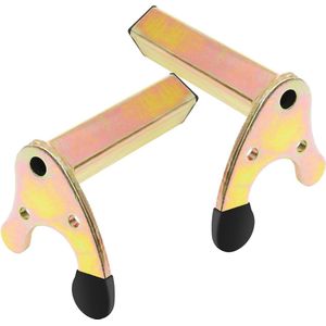 1 paar ronde U-motorstandaard achterstandaard klauwopname - draaggewicht tot 400 kg - haken adapter - motoraccessoires .