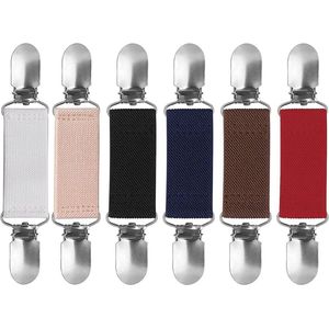 6 stuks gebreide jas clips - sweater cardigan clips voor mannen en vrouwen - zwart