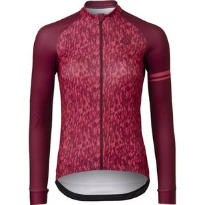 AGU Melange Fietsshirt Lange Mouwen Essential Dames - Rood - XS