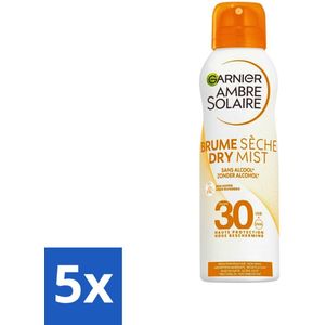 Garnier - Ambre Solaire - Mist Spray - Dry Protect - SPF 30 - 200 ml - Bulkverpakking - 5 stuks