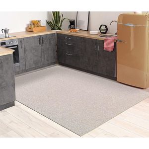 Modern effen tapijt voor de keuken - 160x230 cm - getuft, robuust kortpolig tapijt, zacht & gemakkelijk schoon te maken - Natal by the carpet