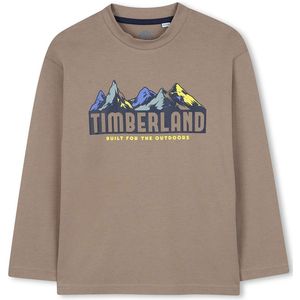 Timberland - T60537 - T-shirt - Bruin - Lange Mouwen - Jongens