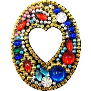 Diamond painting ● SLEUTELHANGER ● ""Multiplaza"" Letter O - knutselen - creatief - hobby - verjaardag - kerst - kadootje