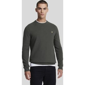 Lyle & Scott Grid Knit Crew Neck Jumper