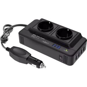 Lexium Omvormer 12V 230V - Spanningomvormer - Auto omvormer - Stopcontact - Autolader