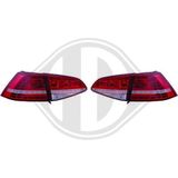 Achterlichtenset - Rookgrijs - Vw Golf Vii (5G1, BQ1, BE1, BE2) - Model 2012-08 tot 2021-03