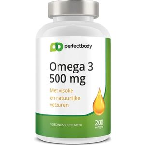 Omega 3 Capsules (500 Mg) - 100 Softgels - PerfectBody.nl