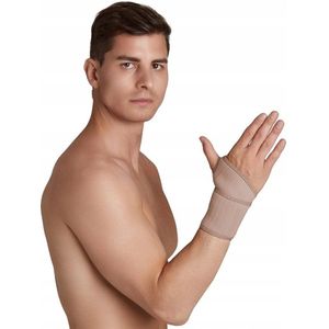 Neopreen Polsbrace met Handwortelbeentjes Stabilisatie - Beige