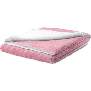 Zydante Home® - XL Blanket - Corduroy Rib - Oud Roze