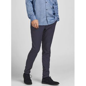 Jack & Jones 12181031, Chino, Volwassene, Blauw, Elastaan, Polyester, Viscose, Niet bleken, Niet in de droogtrommel drogen