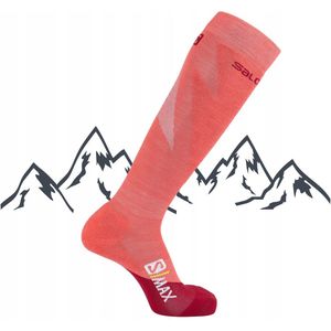 Salomon S/MAX Merino Skisokken - Warm & Comfortabel - Maat 42-44