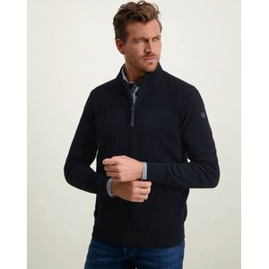 State of Art - Half Zip Trui Navy - Heren - Maat M - Regular-fit