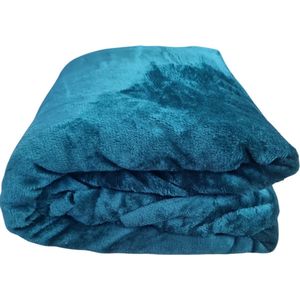 Fleece deken - plaid - Warm - zacht - groen - 200 x 220 cm