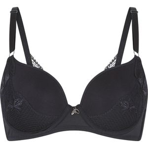 Lingadore – Black Flower – BH Voorgevormd – 6614-1 – Black - A85/100